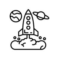ruimte lancering icoon in vector. illustratie vector