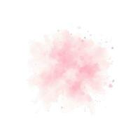 abstracte roze aquarel water splash op een witte achtergrond vector