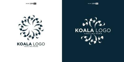koala logo ontwerp inspiratie vector