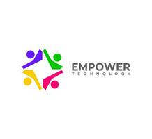 empowerment technologie logo vector