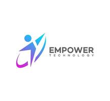 empowerment technologie logo vector