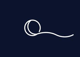 minimalistische maan logo ontwerp vector sjabloon