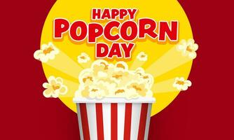 nationaal popcorn dag vector illustratie Aan januari 19e, vector illustratie ontwerp.