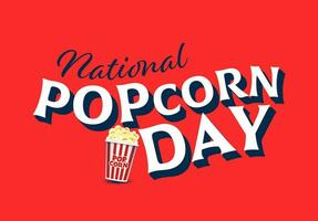 nationaal popcorn dag vector illustratie Aan januari 19e, vector illustratie ontwerp.