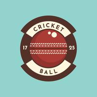 Cricket Ball-badge vector