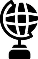 wereldbol staan creatief icoon ontwerp vector
