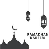 moslim ramadan kareem festival groet ontwerp gratis vector