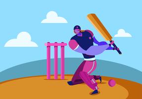 Cricket speler vector