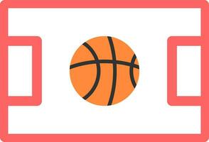 basketbal rechtbank creatief icoon ontwerp vector