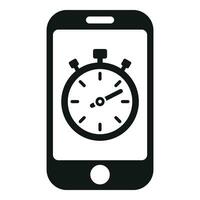 loper app stopwatch icoon gemakkelijk vector. sociaal media vector