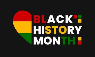 zwart geschiedenis maand. Afrikaanse Amerikaans geschiedenis. gevierd jaarlijks. zwart geschiedenis maand viering achtergrond ontwerp. vector illustratie
