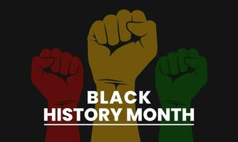 zwart geschiedenis maand. vieren Afro-Amerikaans geschiedenis. zwart geschiedenis maand ontwerp sjabloon. vector illustratie