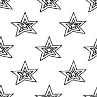 naadloos patroon met schattig sterren tekening voor decoratief afdrukken, omhulsel papier, groet kaarten, behang en kleding stof vector