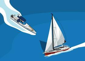 premie boot en schip illustratie vector ontwerpen