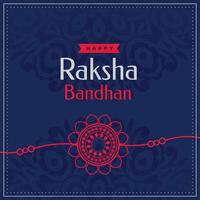 gelukkig raksha bandhan traditioneel festival kaart ontwerp vector