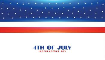 4e van juli Amerikaans onafhankelijkheid dag vlag banier vector