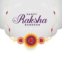 Indisch raksha bandhan festival achtergrond met rakhi ontwerp vector