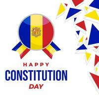 gelukkig grondwet dag illustratie vector achtergrond. de dag van Andorra vector achtergrond. vector eps 10