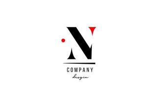 n letter logo alfabet ontwerp icoon voor bedrijf en bedrijf vector
