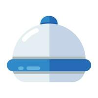 modieus ontwerp icoon van voedsel schotel, cloche vector