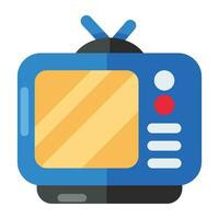 een mooi ontwerp icoon van televisie reeks vector