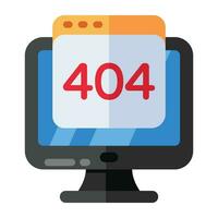 een creatief ontwerp vector van fout 404