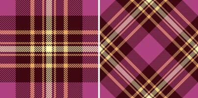 Schotse ruit controleren patroon van naadloos plaid structuur met een kleding stof achtergrond vector textiel.