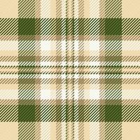 luxe patroon structuur vector, creatie plaid naadloos kleding stof. herenkleding achtergrond controleren Schotse ruit textiel in licht en amber kleuren. vector