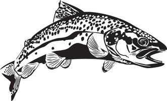 bruin forel vis vector beeld pro downloaden