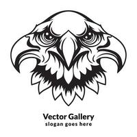 vector adelaar hoofd logo sjabloon