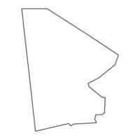 taoudenit regio kaart, administratief divisie van Mali. vector illustratie.