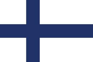 Finland vlag nationaal embleem grafisch element illustratie vector