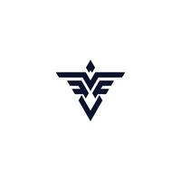valk adelaar blauw logo gemakkelijk modern stijl vector achtergrond wit