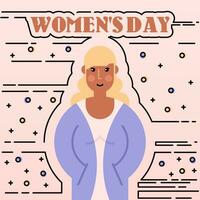 Internationale vrouwen dag achtergrond illustratie vector