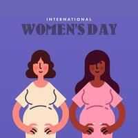 Internationale vrouwen dag achtergrond illustratie vector