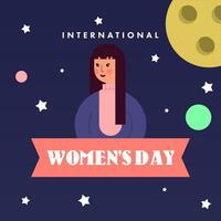 Internationale vrouwen dag achtergrond illustratie vector