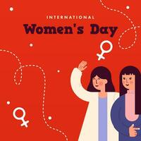 Internationale vrouwen dag achtergrond illustratie vector