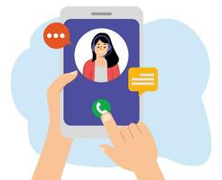 toegang online klant onderhoud app in smartphone vector