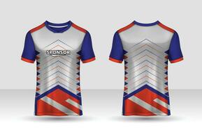 voor achter t-shirt ontwerp. sportontwerp voor voetbal, racen, fietsen, gaming jersey vector. vector