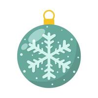 sneeuwvlok in Kerstmis bal decoratie illustratie vector