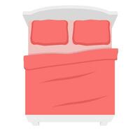 dubbele bed illustratie vector