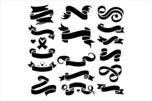 vrij ribon clip art vector bundel set,