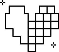 pixel lijn icoon vector