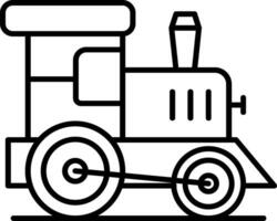 speelgoed- trein lijn icoon vector