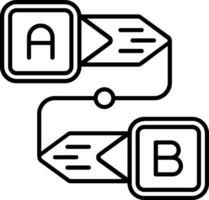 diagram lijn icoon vector