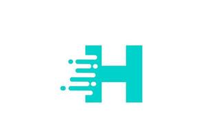 groene h alfabet letter logo icoon voor zaken en bedrijf vector