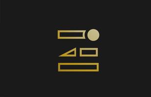 goud gouden lijn z alfabet letter logo ontwerp met cirkel pictogram voor bedrijf en bedrijf vector