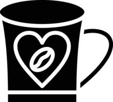 koffie hart vector icoon