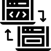 online het dossier overdracht vector icoon