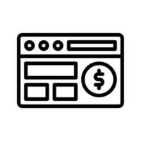 website, web icoon of logo illustratie stijl. pictogrammen e-commerce. vector
